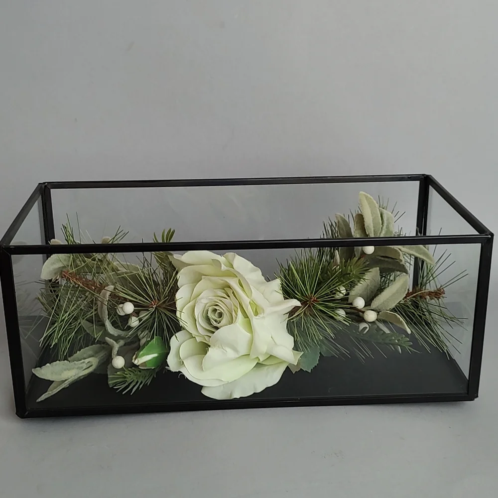Hearth and hand with magnolia rectangle taper holder metal black  decorative